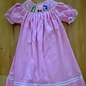 Toddle girl smocked dress